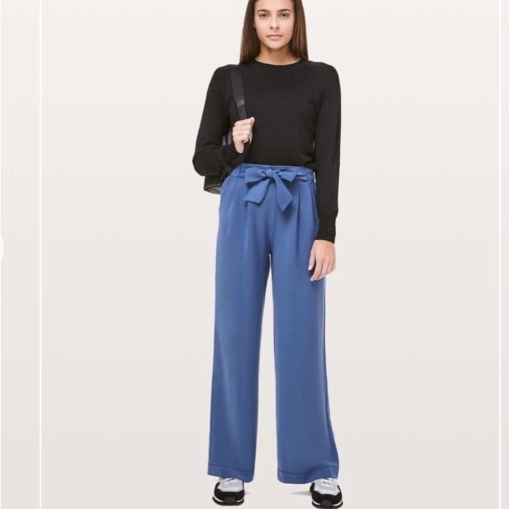 Noir Pant Gatsby Blue wide leg.   1